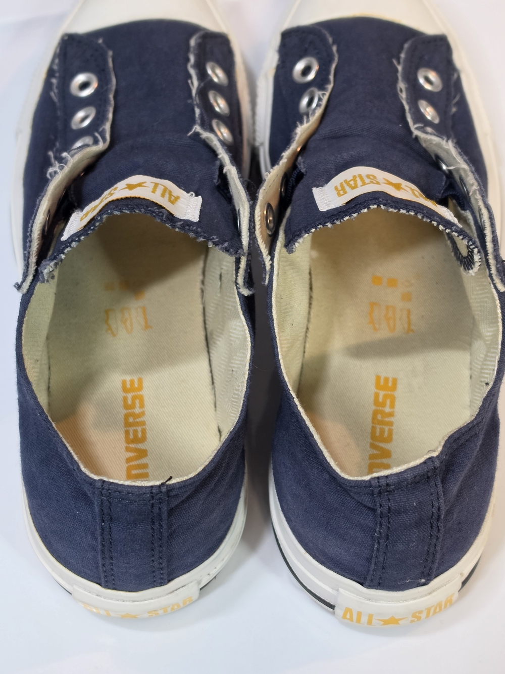 Converse All Star Slip-On Canvas Sneakers in Navy - Picture 3 of 9